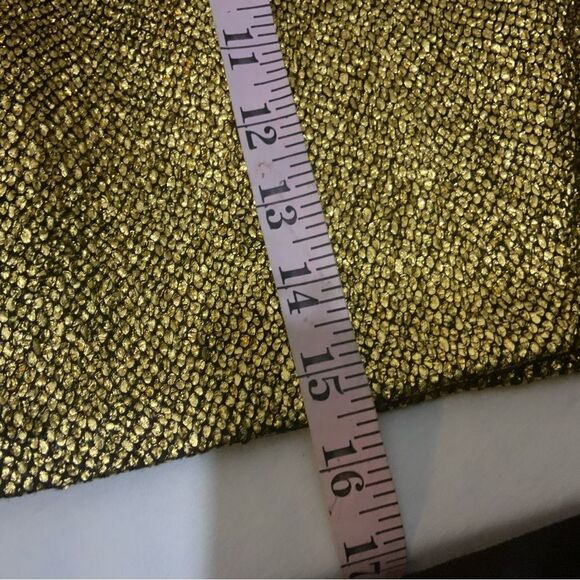 Milly modern mini skirt in gold NWOT - Picture 6 of 7